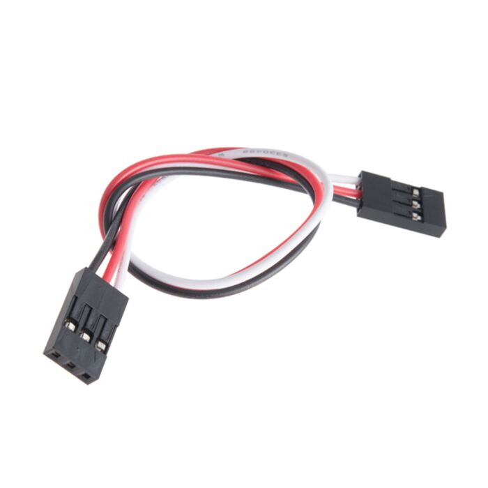 Jumper Wire - 0.1", 3-pin, 6" (Black, Red, White)