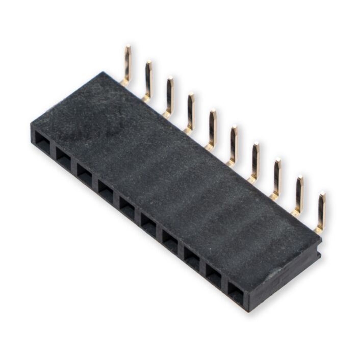 2.54mm 1x10-Pin Right Female Header
