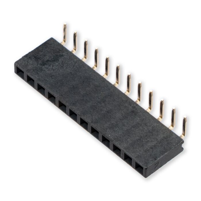 2.54mm 1x12-Pin Right Female Header