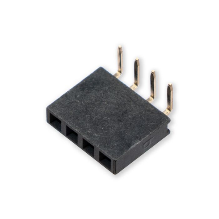 2.54mm 1x4-Pin Right Female Header
