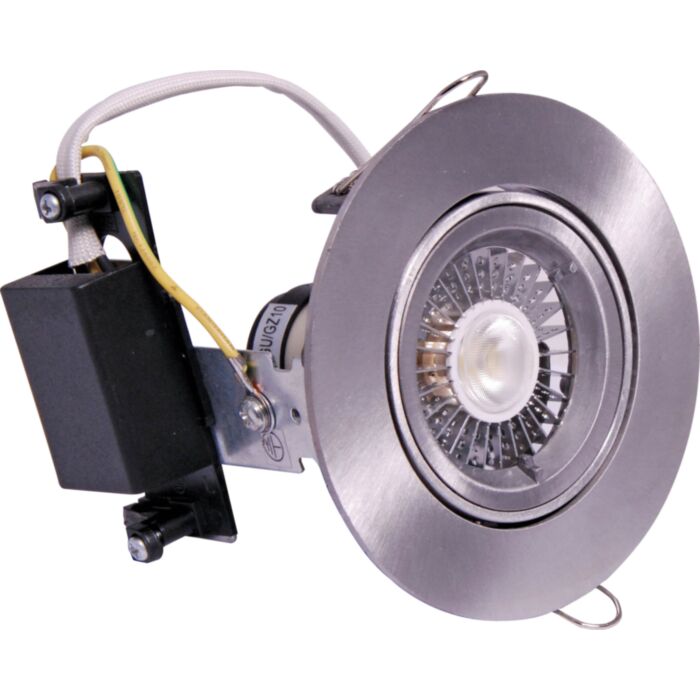 Silver GU10 Gimbal Downlight Light Fitting (SKU: X2006 Image 1)