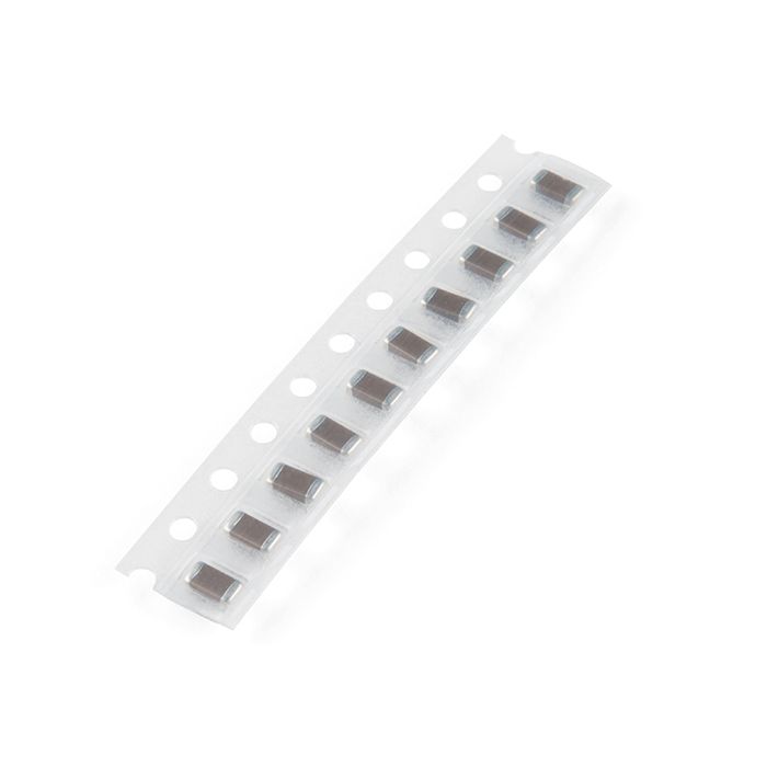 Capacitor 4.7uF - SMD (Strip of 10) | Sparkfun COM-15169 | Core ...