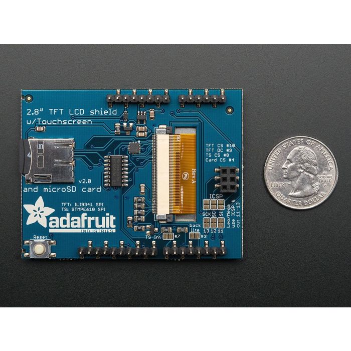 2.8 TFT Touch Shield for Arduino with 