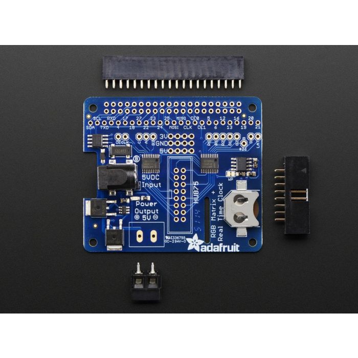 Adafruit RGB Matrix HAT + RTC for 