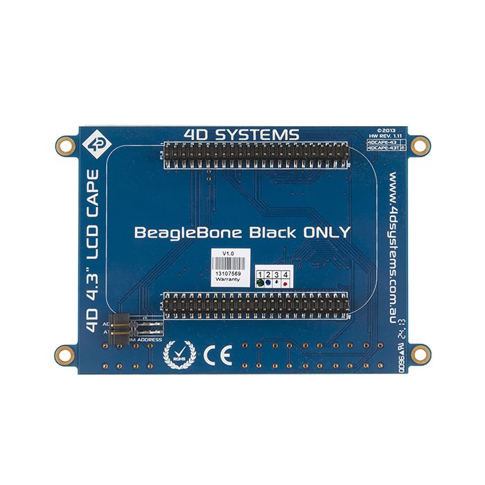 Beaglebone Black Cape - LCD (4.3 
