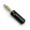 Black Crosshole Banana Plug Black Crosshole Banana Plug