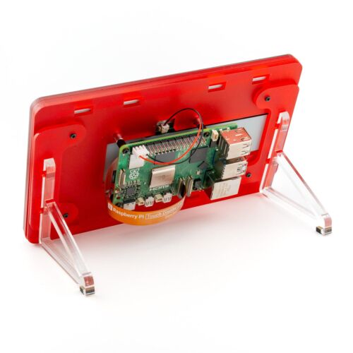 Pibow Frame for Raspberry Pi Touch Display 2 – Coupé Red