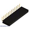 0.100" (2.54 mm) Female Header: 1x12-Pin, Right-Angle