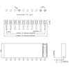 Dimensions for 0.1 right-angle female headers in millimeters. (SKU: POLOLU-2706 Image 2)