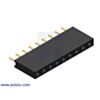 0.100" (2.54 mm) Female Header: 1x9-Pin, Straight