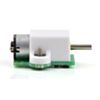 Side view of the encoder for Pololu wheel 42x19mm mounted to a bracket. (SKU: POLOLU-1101 Image 12)