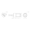 35:1 and 115:1 metal gearmotor 15.5Dx30L mm dimensions (units in mm). (SKU: POLOLU-1598 Image 2)