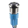 Metal Pushbutton - Latching (16mm, Blue)