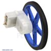 Mini plastic gearmotor offset 3mm D-shaft output with Pololu wheel. (SKU: POLOLU-1520 Image 7)