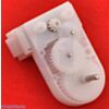 Pololu mini plastic gearmotor offset output with opened gearbox. (SKU: POLOLU-1122 Image 2)