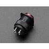 16mm Illuminated Pushbutton - Red Latching On/Off Switch