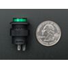 16mm Illuminated Pushbutton - Green Latching On/Off Switch