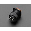 16mm Illuminated Pushbutton - Yellow Latching On/Off Switch