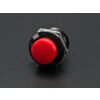 16mm Panel Mount Momentary Pushbutton - Red