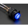 16mm Illuminated Pushbutton - Blue Latching On/Off Switch