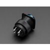 16mm Illuminated Pushbutton - Blue Latching On/Off Switch
