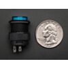 16mm Illuminated Pushbutton - Blue Momentary