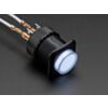 16mm Illuminated Pushbutton - White Latching On/Off Switch