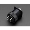 16mm Illuminated Pushbutton - White Latching On/Off Switch