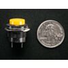 16mm Panel Mount Momentary Pushbutton - Yellow