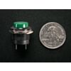 16mm Panel Mount Momentary Pushbutton - Green