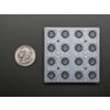 Silicone Elastomer 4x4 Button Keypad - for 3mm LEDs