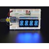 Quad Alphanumeric Display - Blue 0.54 Digits w/ I2C Backpack