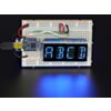 Quad Alphanumeric Display - Blue 0.54 Digits w/ I2C Backpack
