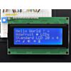 Standard LCD 20x4 + extras - white on blue