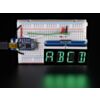 Quad Alphanumeric Display - Pure Green 0.54 Digits w/ Backpack