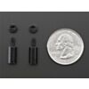 Brass M2.5 Standoffs for Pi HATs - Black Plated - Pack of 2