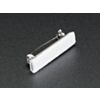 Silver Pin Back with Foam Adhesive