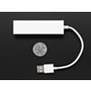 USB 2.0 and Ethernet Hub - 3 USB Ports and 1 Ethernet