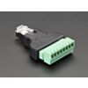 Ethernet RJ45 Male Plug Terminal Block