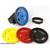 Plastic wheels that fit onto Futaba servo splines (SKU: POLOLU-226 Image 2)