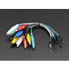 Small Alligator Clip to Male Jumper Wire Bundle - 12 Pieces