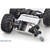 Partially disassembled Dagu Wild Thumper 6WD chassis with one of the gearmotors visible. (SKU: POLOLU-1573 Image 4)