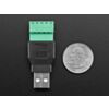 USB-A Male Plug to 5-pin Terminal Block