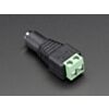 Female DC Power adapter - 2.1mm jack to screw terminal block
