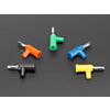Solder-free Stackable Banana Plugs 4mm - Pack of 5 Multi Color