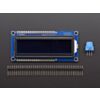 RGB backlight negative LCD 16x2 + extras - RGB on black