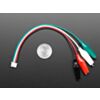 JST PH 4-pin Plug to Color Coded Alligator Clips Cable