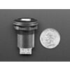 USB B Jack to USB A Jack Round Panel Mount Adapter