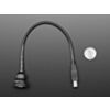 USB B Round Panel Mount Extension Cable - 30cm