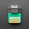 DE-9 (DB-9) Female Socket to Terminal Spring Block Adapter